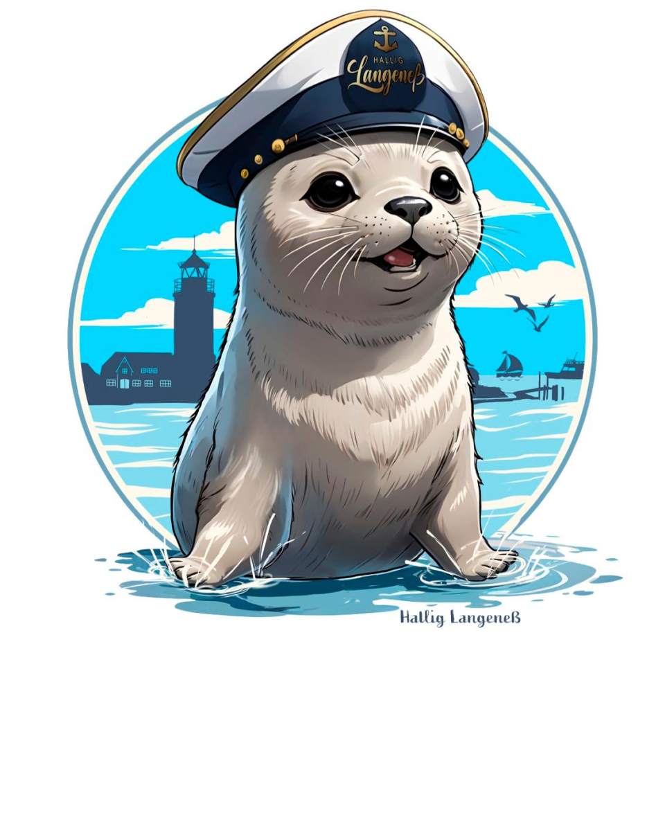 Preview: Kinder T-Shirt - Kleiner Seehund - Rot